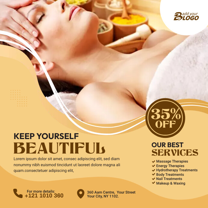 Spa and Salon Ad Template | PosterMyWall