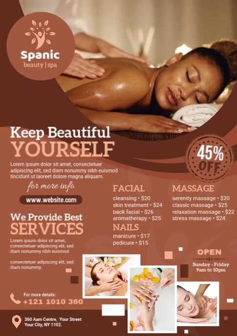 Spa Beauty Saloon Video Ad Template | PosterMyWall