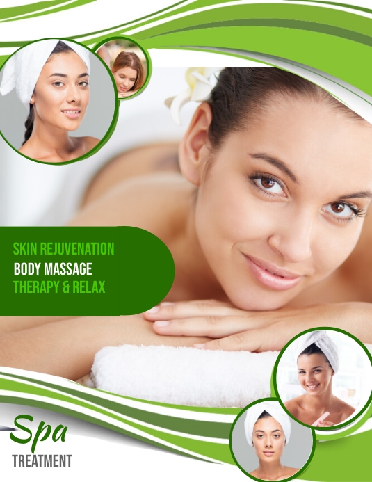 Spa Flyer (US Letter) template