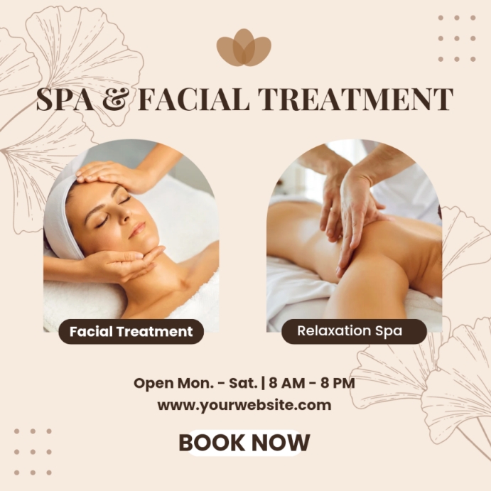 Spa Facial Treatment Template PosterMyWall