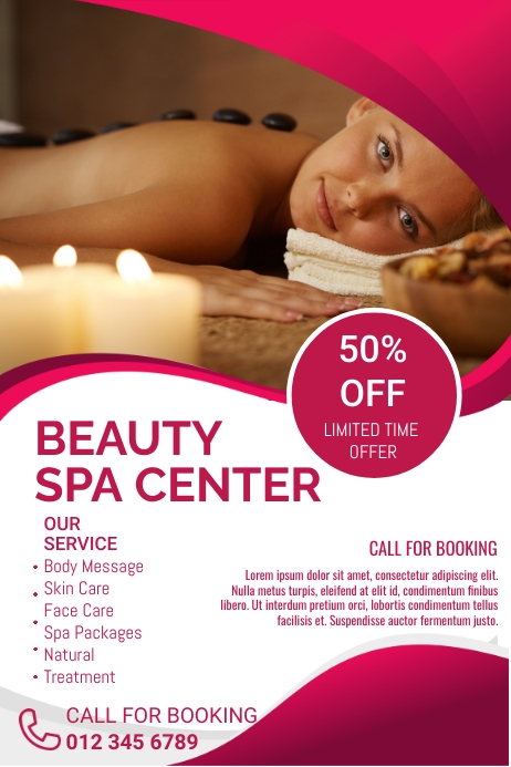Spa Flyer Template | PosterMyWall