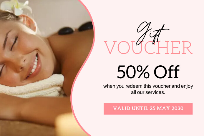 Spa Gift Voucher Template PosterMyWall