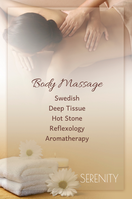 Spa Massage Template PosterMyWall