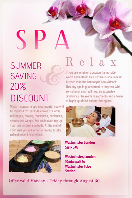 Spa Poster Template | PosterMyWall