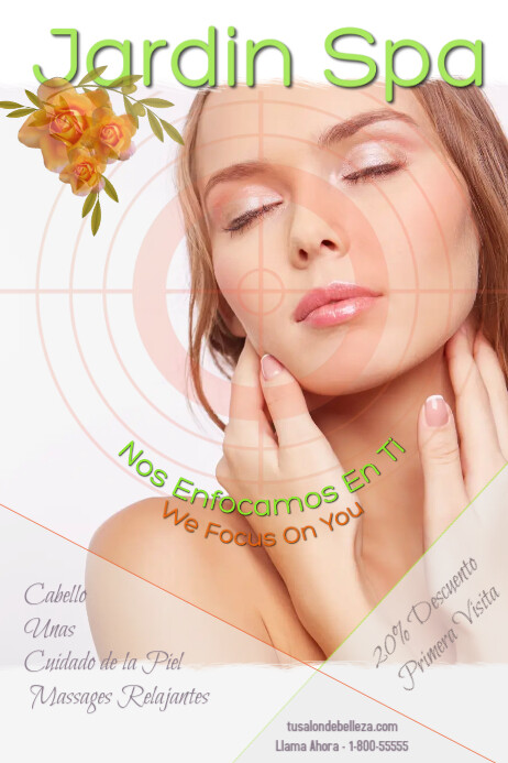 Spa Beauty Salon Massage Relax Haut Vorlage Postermywall