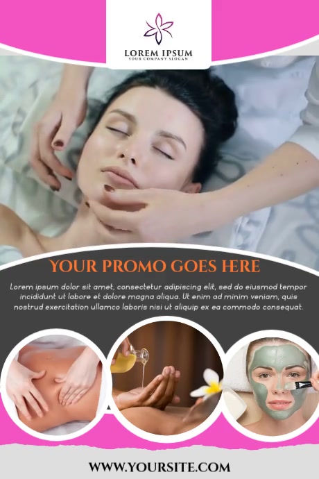 SPA SALON Plakat template