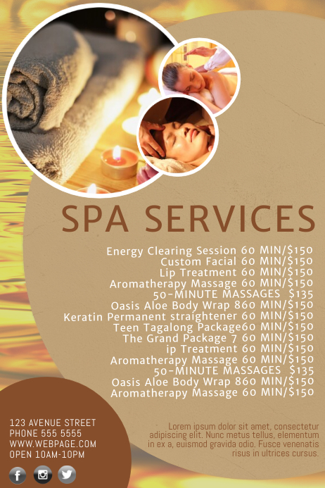 Hair Salon Price List Template Flyer Templates Creative