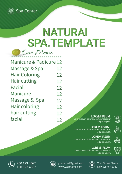 Spa Template PosterMyWall