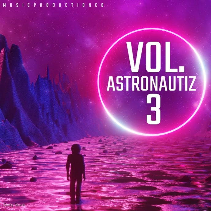 Space Album Cover Modern Typography Template PosterMyWall