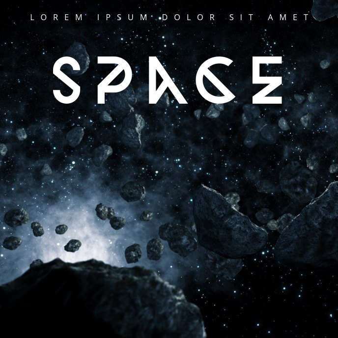 Space Album Cover Template PosterMyWall