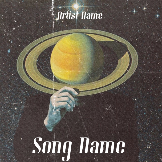 Space art album Template PosterMyWall