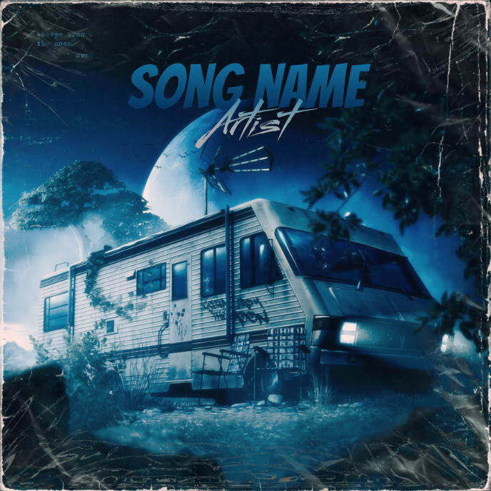 Space Cover Album music art trap mixtape rap template