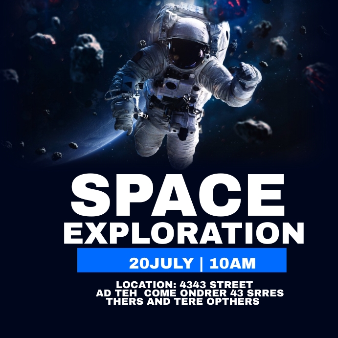 space exploration Template | PosterMyWall