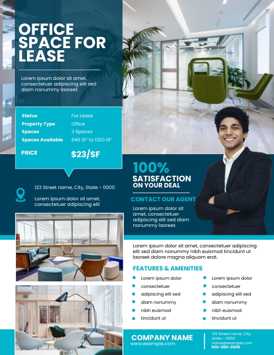 Space For Lease Flyer Template | PosterMyWall