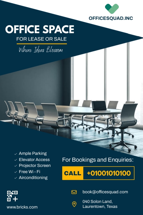 Space for Rent or Lease Flyer Template | PosterMyWall