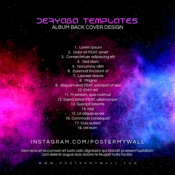 Music Cd Back Covers