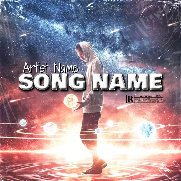 910space Rapper Space MAN Cover Album art trap mixtape rap Template | PosterMyWall