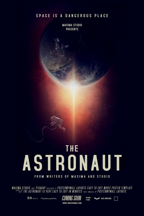 Space Movie Poster Template Postermywall Space Movie Poster Template Postermywall