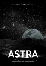 space scifi novel background A4 template