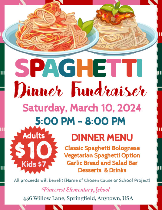 Spaghetti Dinner Fundraiser Menu spaghetti-dinner-fundraiser-menu