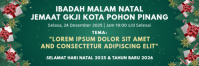 spanduk natal Banner 2' × 6' template