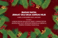 spanduk natal Banner 4' × 6' template