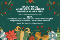 spanduk natal Banner 4' × 6' template