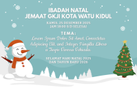 spanduk natal Transparent 4 stopy × 6 stóp template