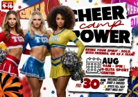 Sparkle. Spirit. Strength: Cheer Camp A4 template