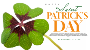 Hvid St. Patrick's Day Display digitale Template