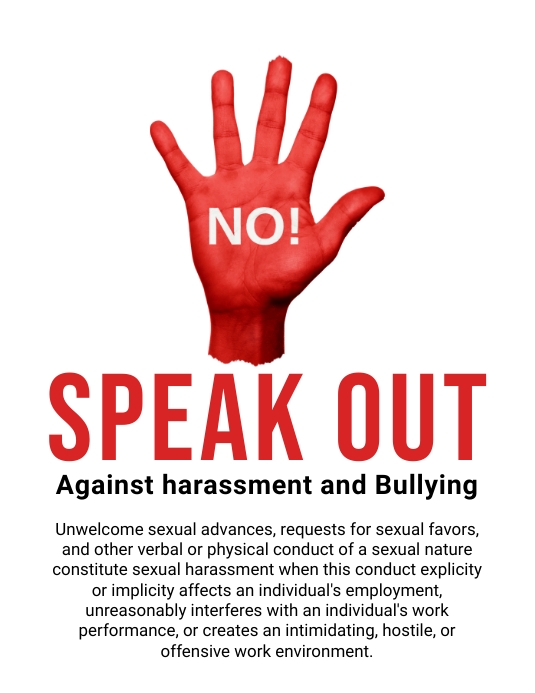 Speak Out Template PosterMyWall