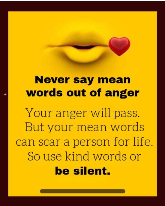 Speak with Kindness or Stay Silent Instagram Portrait template