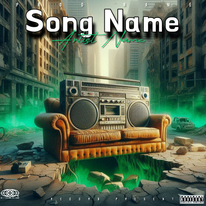 Speaker mixtape cover Albumcover template