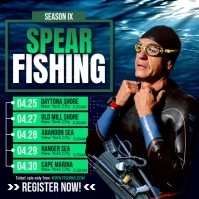 Spearfishing Schedule Ads Instagram Post template