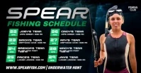Spearfishing Schedule Banner ภาพที่แชร์บน Facebook template