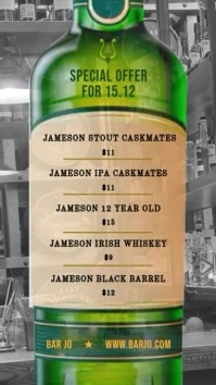 special bar whiskey menu Digitalanzeige (9:16) template