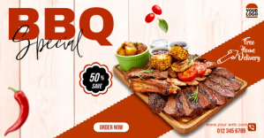 Special BBQ Imagen Compartida en Facebook template