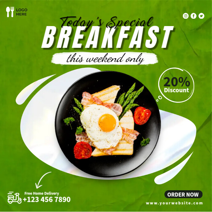 Copy of Special Breakfast Ads | PosterMyWall