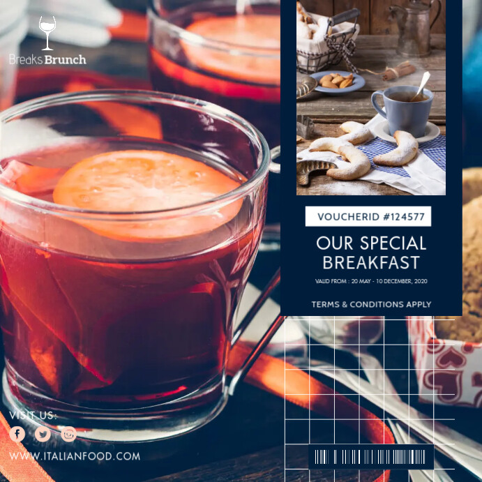 Special Breakfast Offer Restaurant Ad Template | PosterMyWall