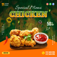 Chicken Menu Template | PosterMyWall