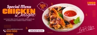 Special Chicken Menu Portada de Facebook template