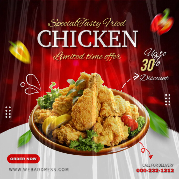 Add Chicken Menu Copy of Special Chicken Menu | PosterMyWall