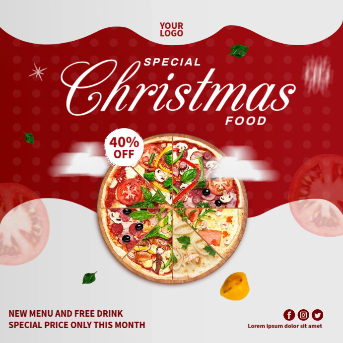 Special Christmas Food Template PosterMyWall