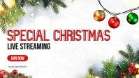 Special Christmas Live Streaming! YouTube Thumbnail template