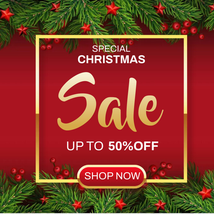 Special Christmas Sale Instagram Post template