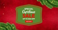 Special Christmas Sale Promo Изображение, которым поделились на Facebook template
