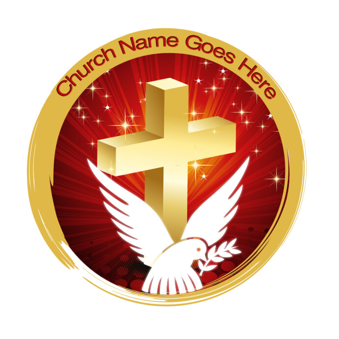 Special circle church logo 徽标 template