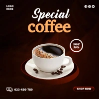 Special Coffee Ads Instagram-bericht template