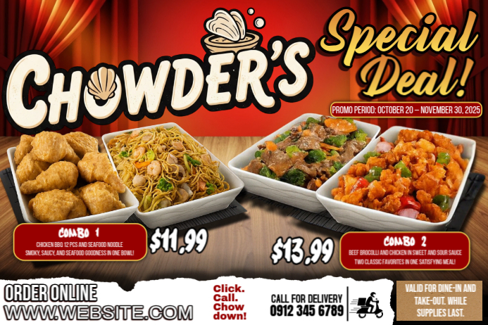 Special Combo Offer! Poster template