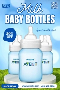 Special Deals Baby Bottles Poster template